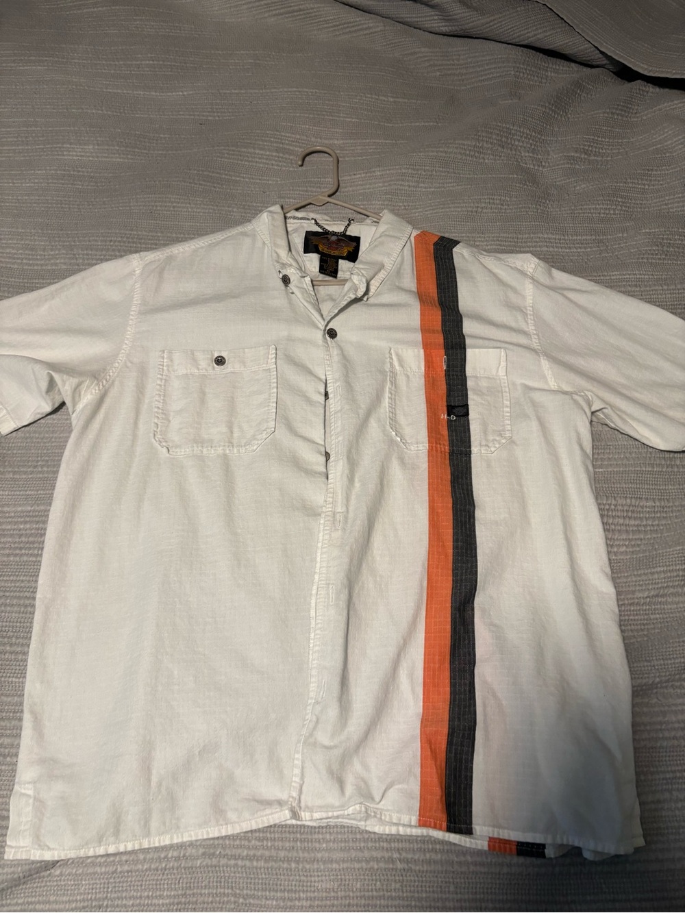 5 Harley-Davidson Men's Short Sleeve Button-Down Shirts . Great shape